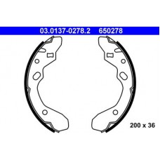 03.0137-0278.2 ATE Комплект гальмівних колодок