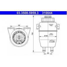 03.3508-5959.3 ATE Компенсационный бак, тормозная жидкость