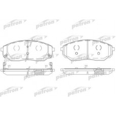 PBP1735 PATRON Комплект гальмівних колодок, дискове гальмо