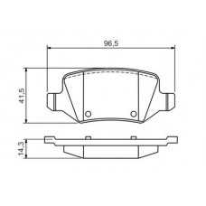 0 986 494 569 BOSCH Комплект гальмівних колодок, дискове гальмо