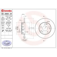 08295024 BREMBO Гальмівний диск