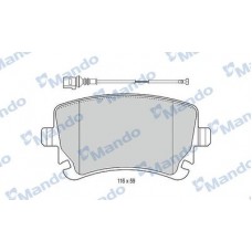 MBF015207 MANDO Комплект гальмівних колодок, дискове гальмо