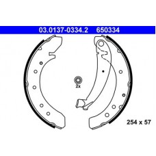 03.0137-0334.2 ATE Комплект гальмівних колодок