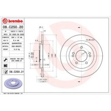 08C25021 BREMBO Гальмівний диск