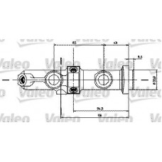350627 VALEO Головний гальмівний циліндр