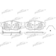 PBP1707 PATRON Комплект гальмівних колодок, дискове гальмо