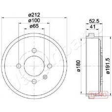 TA-0912C JAPANPARTS Гальмівний барабан