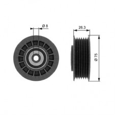 T38092 GATES Паразитный / ведущий ролик, поликлиновой ремень