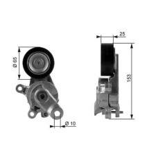 T38209 GATES Натяжитель ремня, клиновой зубча