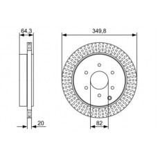 0 986 479 W46 BOSCH Гальмівний диск