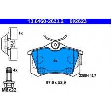13.0460-2623.2 ATE Комплект гальмівних колодок, дискове гальмо