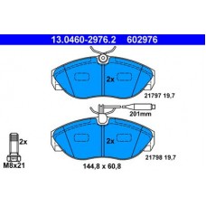 13.0460-2976.2 ATE Комплект гальмівних колодок, дискове гальмо