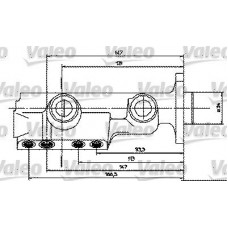 350455 VALEO Головний гальмівний циліндр