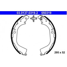 03.0137-0319.2 ATE Комплект гальмівних колодок
