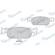 MBF015302 MANDO Комплект гальмівних колодок, дискове гальмо