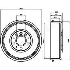 TA-0914 JAPANPARTS Гальмівний барабан