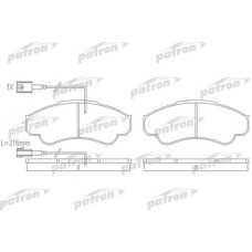 PBP1479 PATRON Комплект гальмівних колодок, дискове гальмо