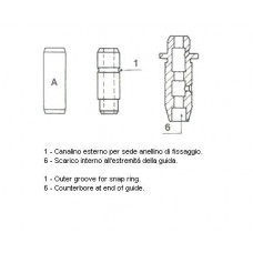 01-1322 METELLI Направляющая втулка клапана