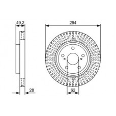 0 986 479 W40 BOSCH Гальмівний диск