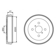 0 986 477 199 BOSCH Гальмівний барабан