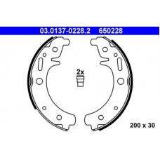 03.0137-0228.2 ATE Комплект гальмівних колодок