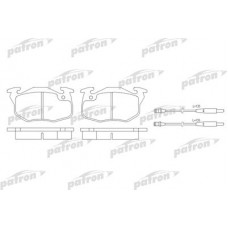 PBP393 PATRON Комплект гальмівних колодок, дискове гальмо