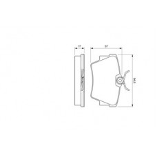 0986424662 BOSCH BOSCH Тормозные колодки задн. RENAULT Trafic 01-