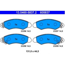 13.0460-5837.2 ATE Комплект гальмівних колодок, дискове гальмо