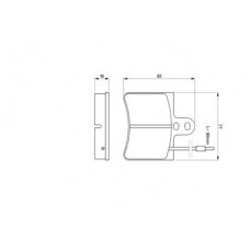 0 986 424 026 BOSCH Комплект гальмівних колодок, дискове гальмо