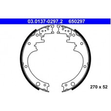 03.0137-0297.2 ATE Комплект гальмівних колодок