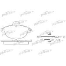 PBP1069 PATRON Комплект гальмівних колодок, дискове гальмо