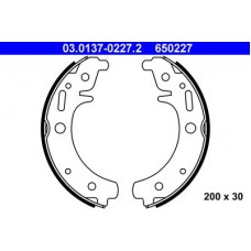 03.0137-0227.2 ATE Комплект гальмівних колодок