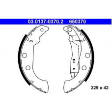 03.0137-0370.2 ATE Комплект гальмівних колодок