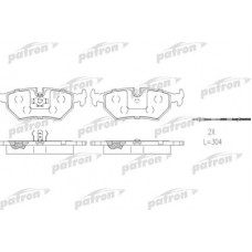 PBP1003 PATRON Комплект гальмівних колодок, дискове гальмо