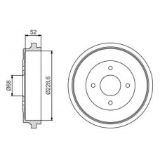 0 986 477 158 BOSCH Гальмівний барабан