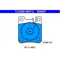 13.0460-4047.2 ATE Комплект гальмівних колодок, дискове гальмо