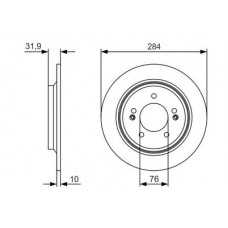 0 986 479 V09 BOSCH Гальмівний диск