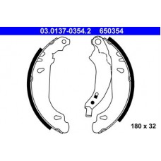 03.0137-0354.2 ATE Комплект гальмівних колодок