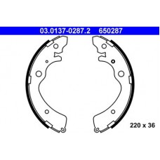 03.0137-0287.2 ATE Комплект гальмівних колодок