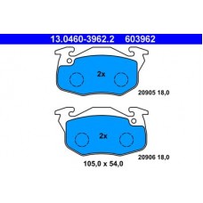 13.0460-3962.2 ATE Комплект гальмівних колодок, дискове гальмо