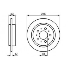 0986478042 BOSCH Гальмівний диск