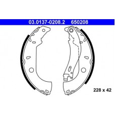 03.0137-0208.2 ATE Комплект гальмівних колодок