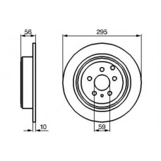 0986478435 BOSCH Гальмівний диск