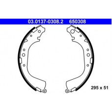 03.0137-0308.2 ATE Комплект гальмівних колодок