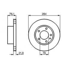 0986478043 BOSCH Гальмівний диск