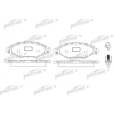 PBP1378 PATRON Комплект гальмівних колодок, дискове гальмо