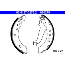 03.0137-0275.2 ATE Комплект гальмівних колодок
