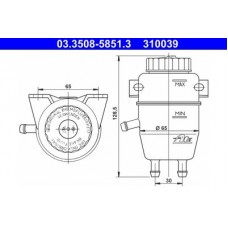 03.3508-5851.3 ATE Компенсационный бак, тормозная жидкость