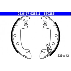 03.0137-0285.2 ATE Комплект гальмівних колодок