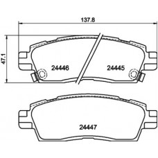 MDB2219 MINTEX Комплект гальмівних колодок, дискове гальмо